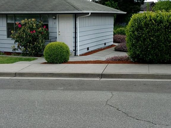 Front door, end unit. 