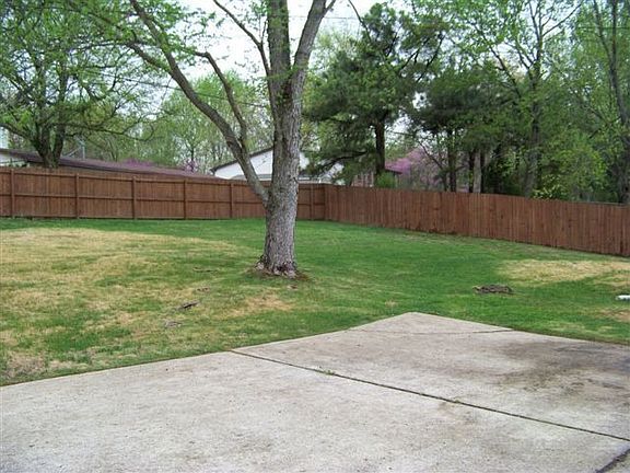 Privacy Fenced Back Yard