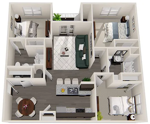 Floor plan 3BR2BA