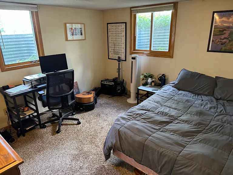 1 of 2 basement bedrooms