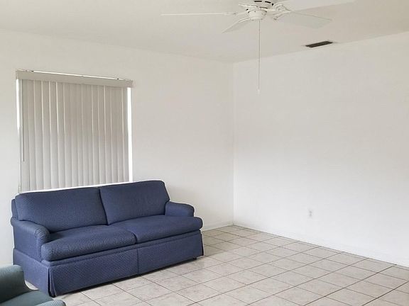 Sunny tiled living room