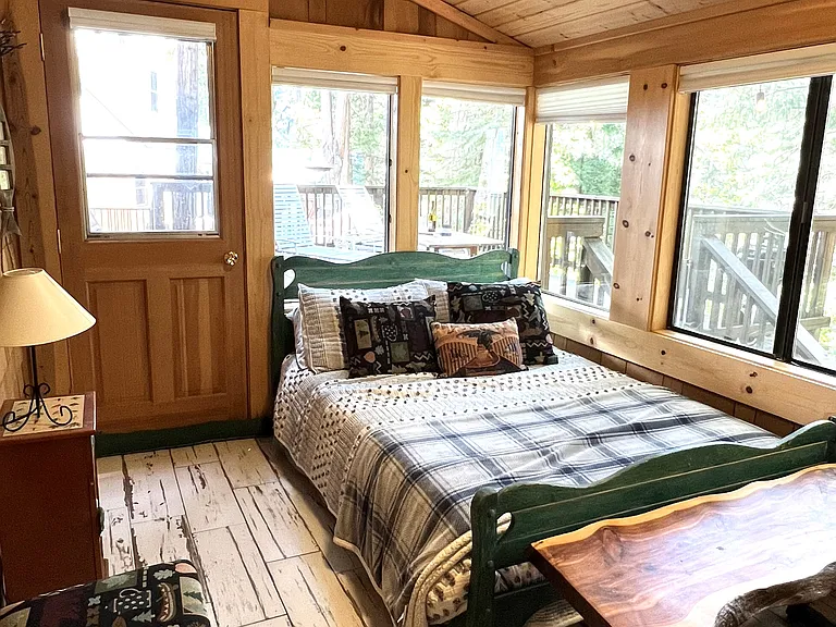 Downstairs bedroom with double bed