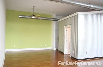 Bedroom area, closet and bathroom