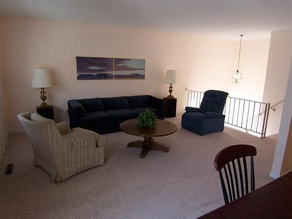 Living Room -- brand new carpet!