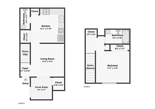 Floor plan 1 Bedroom