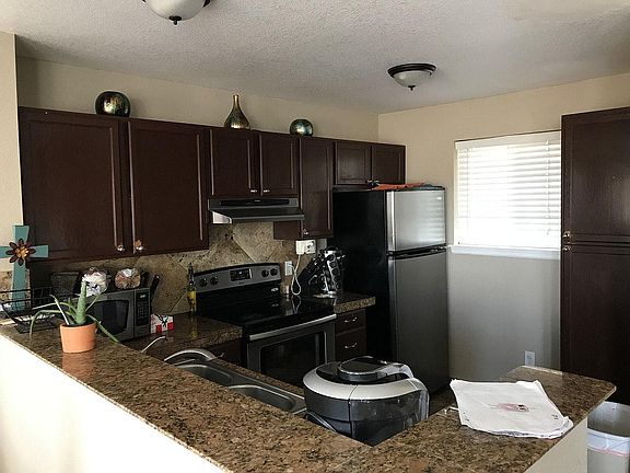 Kitchen with granite countertops