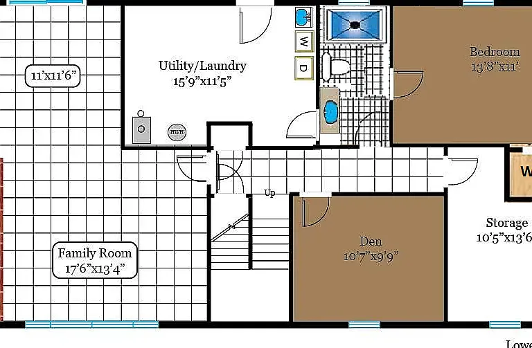 Lower level layout
