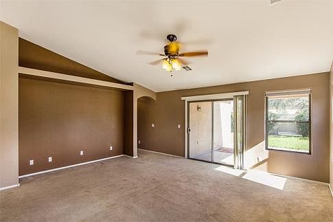 Sliding doors to backyard