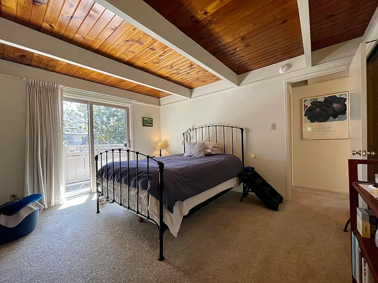 Townhouse: upstairs large 1BR with bedroom length closets.
