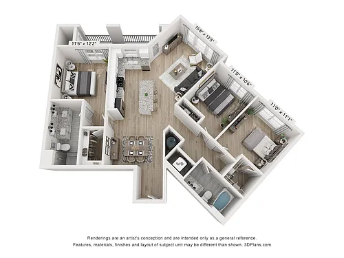 Floor plan Blakesley 3BD 2BA