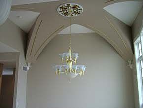 Ornate Dining Ceiling