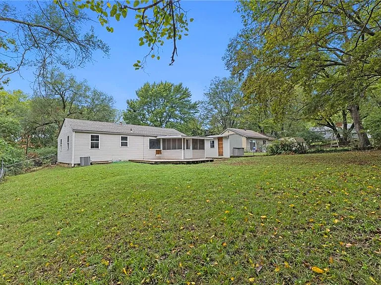 Large, private backyard