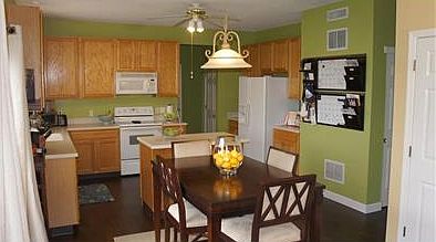 Sunny eat in kitchen.