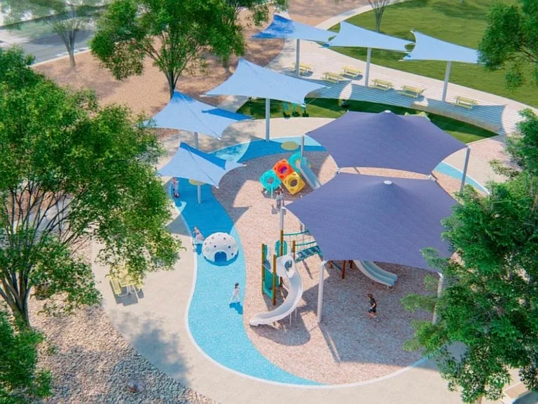 Gazelle Park Meadows: across the street