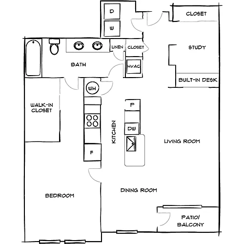 Floor plan Downing