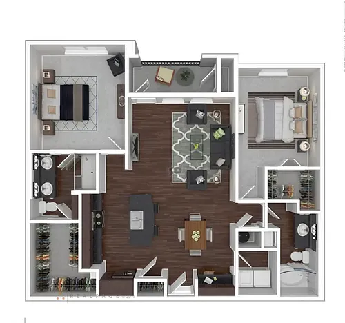 Floor plan Two Bedroom