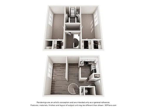 Floor plan 2 Bed 2 Bath Estate Renovated