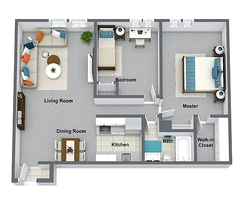 Floor plan 2 bedroom