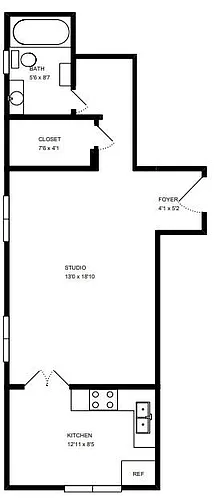 Floor plan Studio Unit - Ready for move-in August 2026
