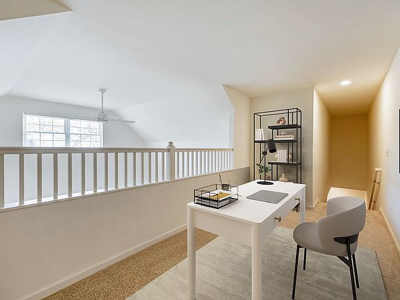 Loft with carpet