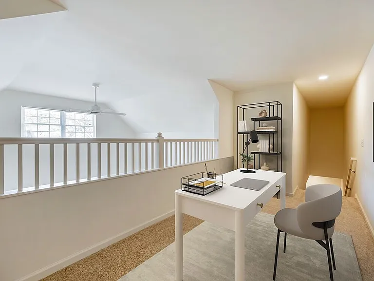 Loft with carpet