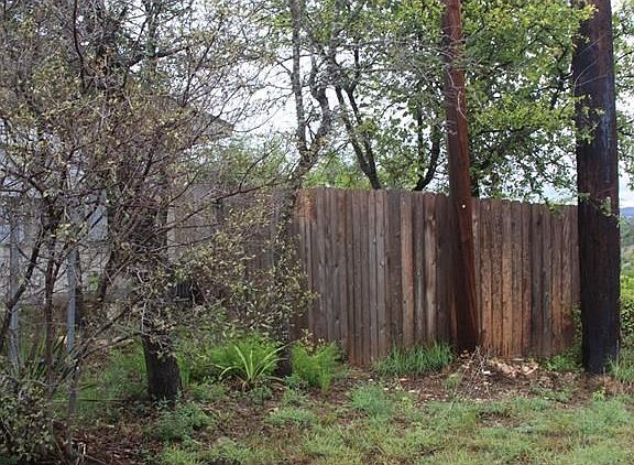 Privacy fence around backyard.