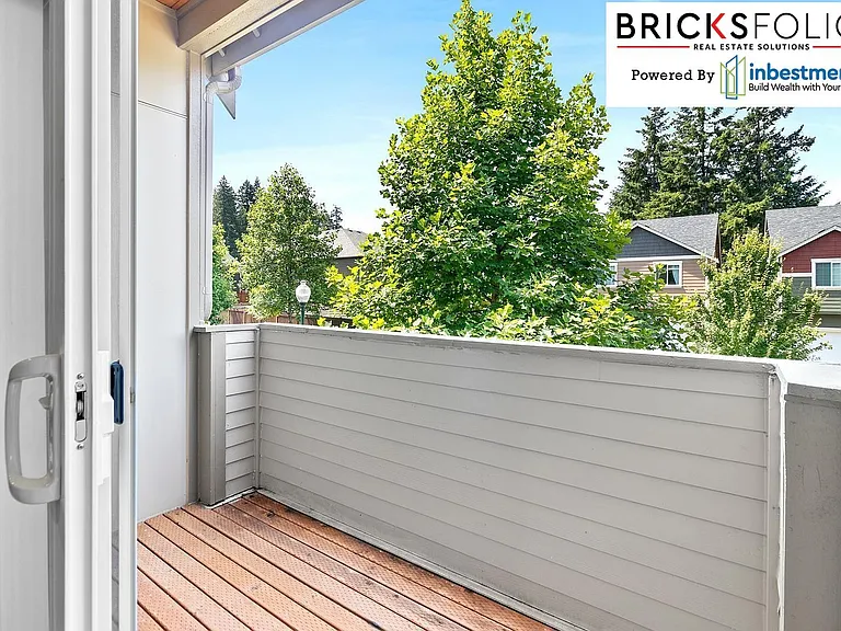 Balcony to enjoy your cup of coffee and more.