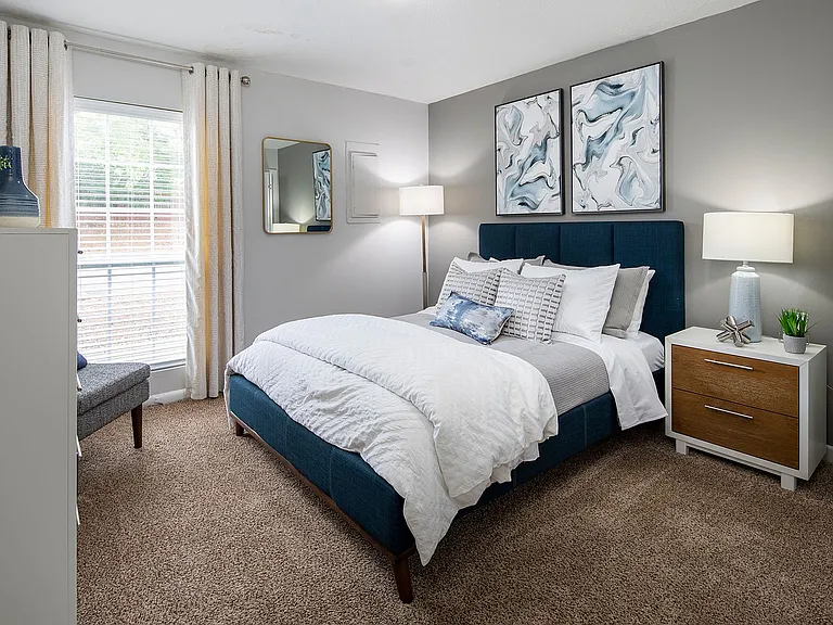 Immerse yourself in the comfort and elegance of this beautifully designed bedroom.