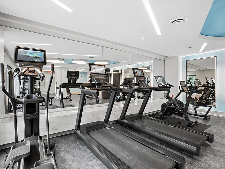 Fitness center with cardio equipment