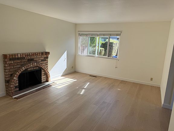 Living room with fire place