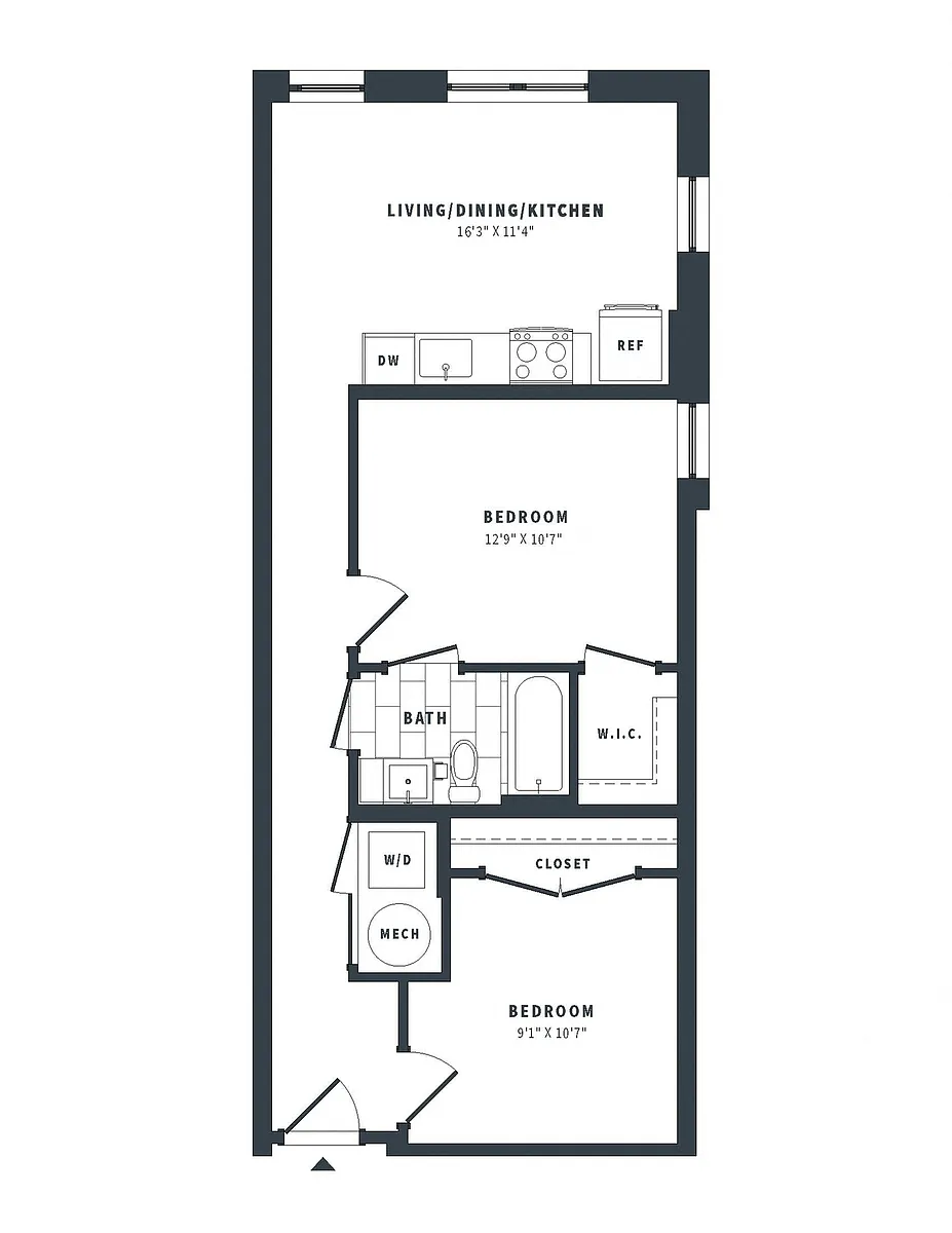 Floor plan 1D-C