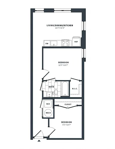 Floor plan 1D-C