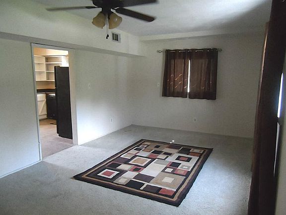 Welcome to the family room. All freshly painted.