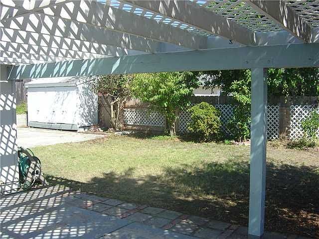 Patio and back yard