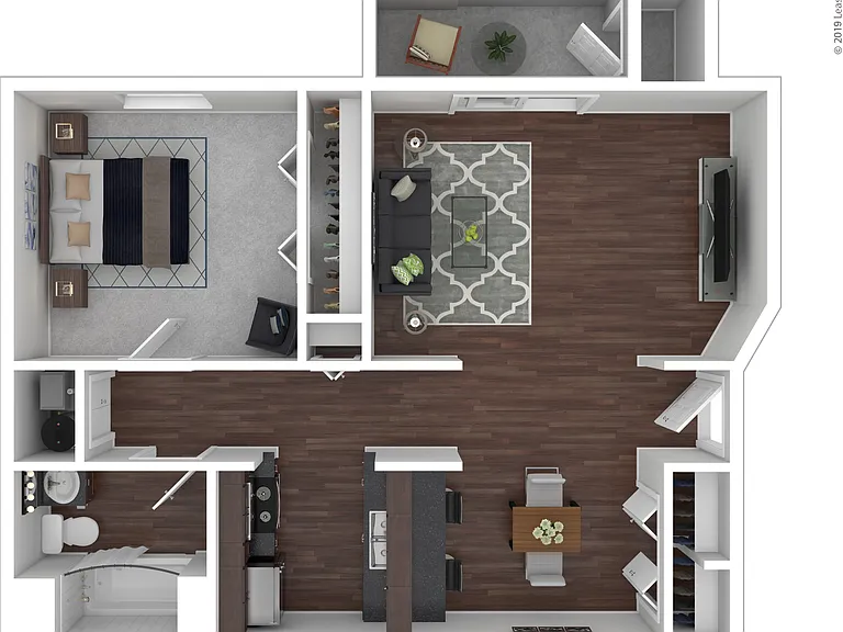 Beech: Beds - 1: Baths - 1: SqFt Range - 695 to 695