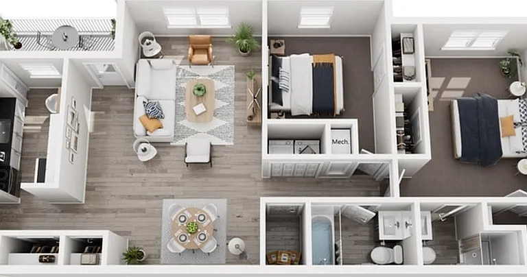 B2 - 2 Bed 2 Bath B2 - 2 Bed 2 Bath
