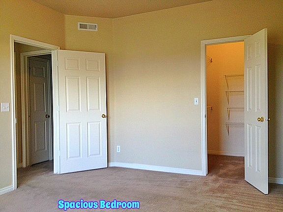 Large room, separated doors, large closet