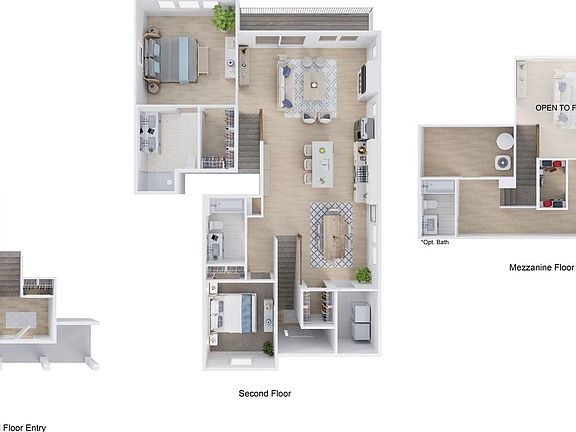 The Barclay 3D Floor Plan