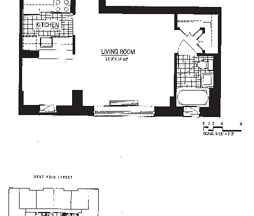 2nd image of 350 W 43rd St APT 7A