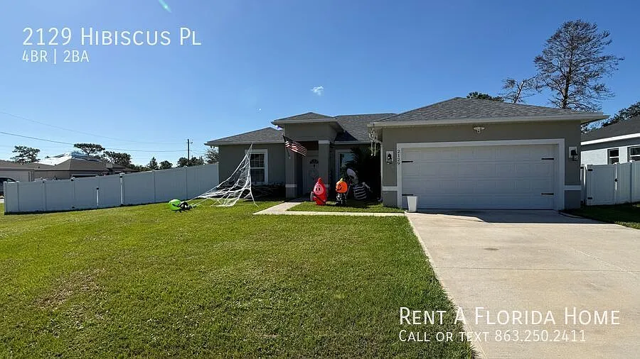 Newer Build (2023)! Beautiful 4-Bedroom, 2-Bath Corner Lot Home with Fully Fenced Yard! Basic Cab... — Photo 1