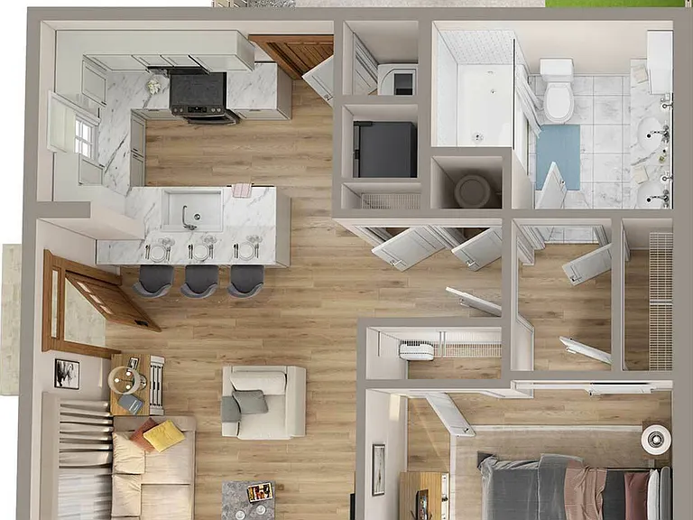 1 Bed/ 1 Bath 1 Bed/ 1 Bath