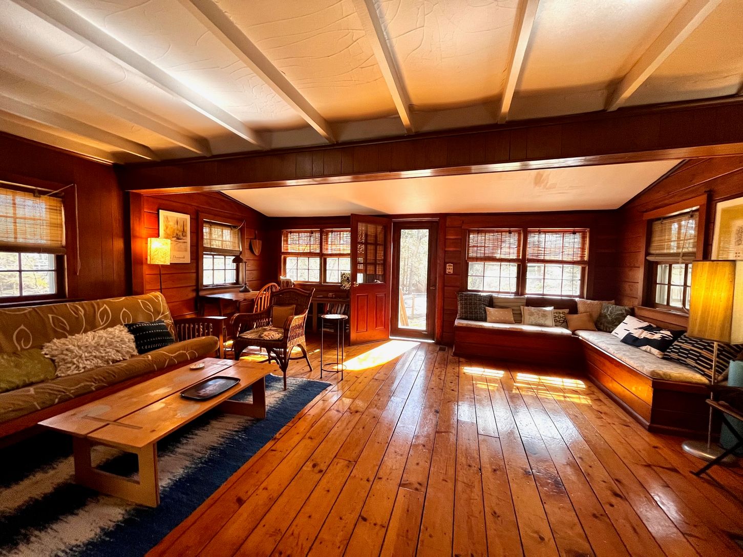 Living room with window seating