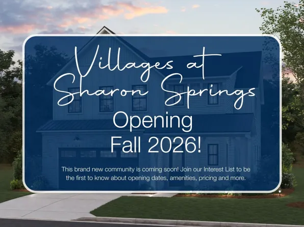 Homes Available Soon, Villages at Sharon Springs