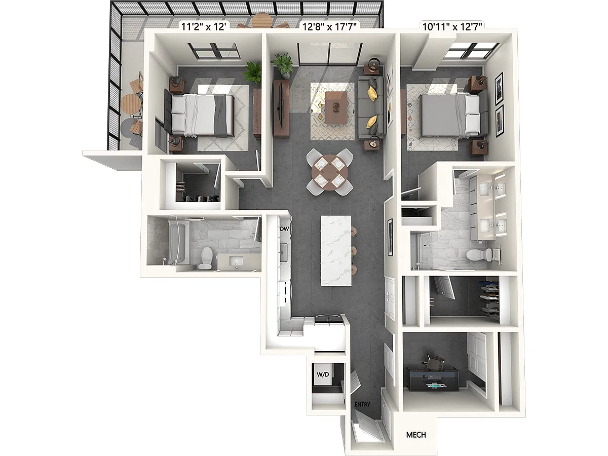 Floor plan B11-D-Signature