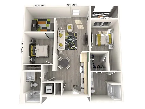 Floor plan B7-FinishI-1094sf