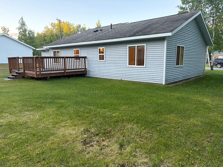 Rear of house and deck
