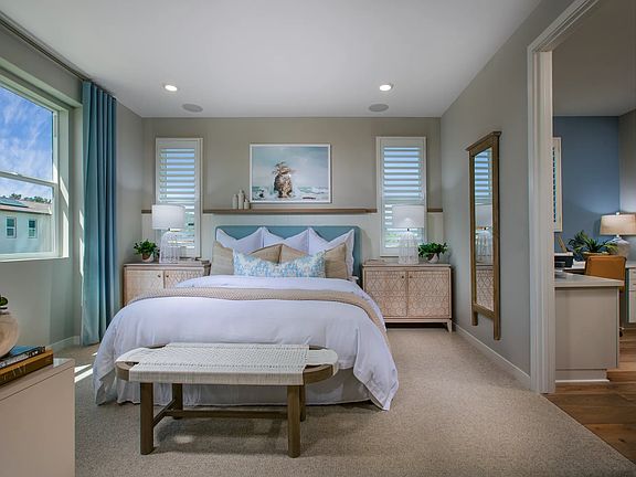 Plan 3 model home primary bedroom