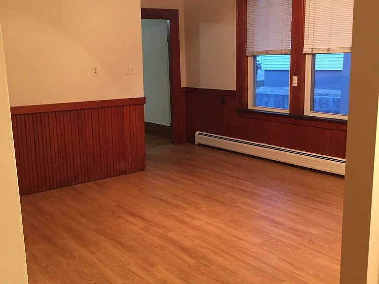 Empty dining area view