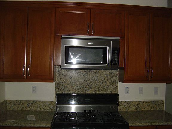 Kitchen stove and microwave