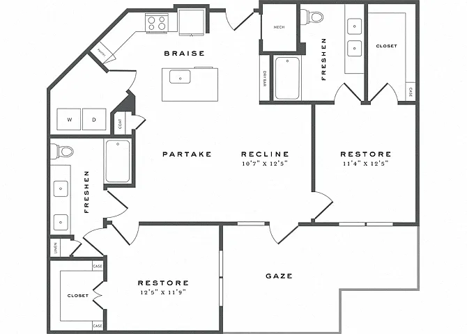 Floor plan B3